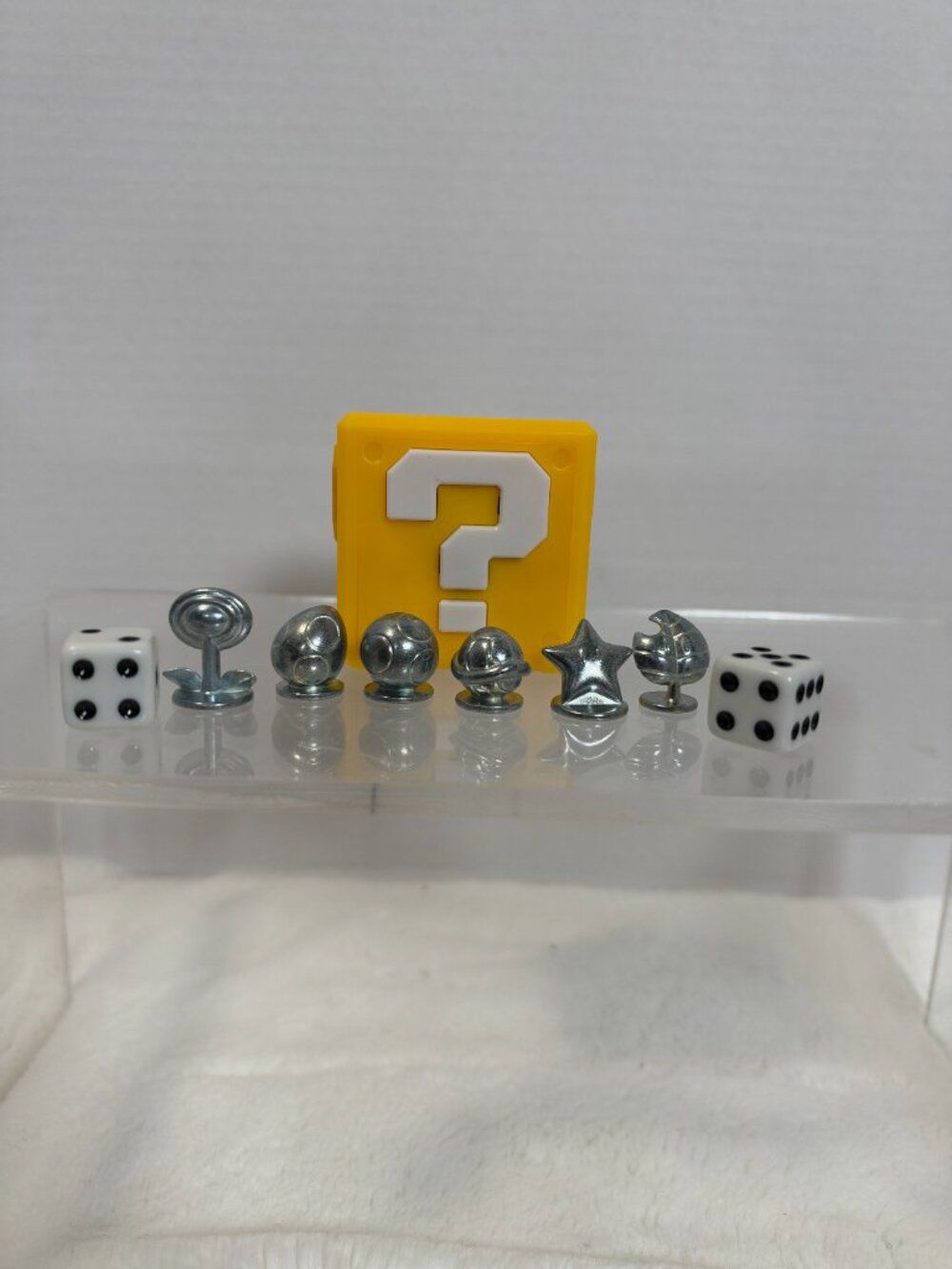 Monopoly Super Mario Celebration 6 Replacement Metal Tokens and Question Block